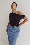 JUNIE BLACK KNIT TOP