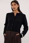 FOSTER BLACK KNIT CARDIGAN