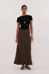 CLO BLACK RIBBED BABY TEE