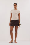LEO CHALK KNIT TOP
