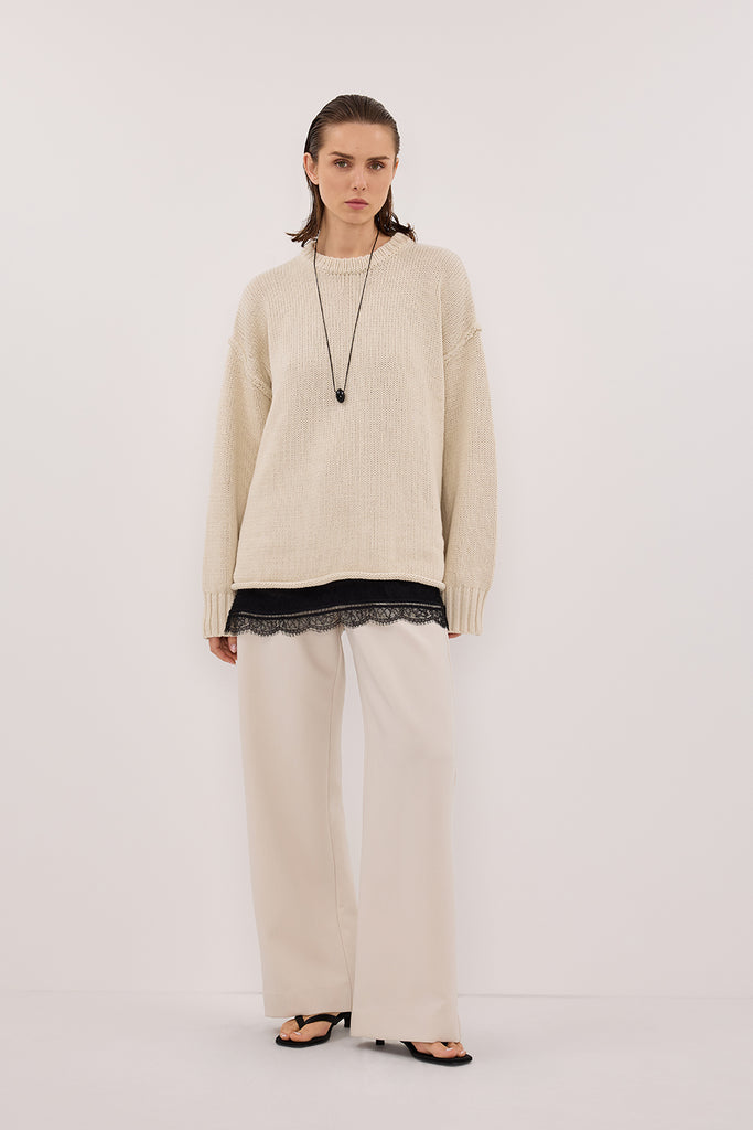 ROY PLASTER LONGLINE KNIT JUMPER