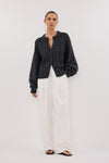 TOM CHARCOAL CABLE KNIT CARDIGAN