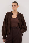 TOM CHOC CABLE KNIT CARDIGAN