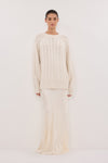 TOM CREAM CABLE LONGLINE JUMPER