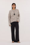 MARLEY IVORY CHOC SPECKLE JUMPER