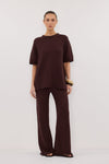 SUE CHOC OVERSIZED KNIT TEE