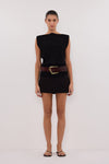 ELSA BLACK SLEEVELESS KNIT TOP