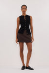 JASMINE BLACK KNIT TOP
