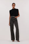 ARO BLACK KNIT TOP
