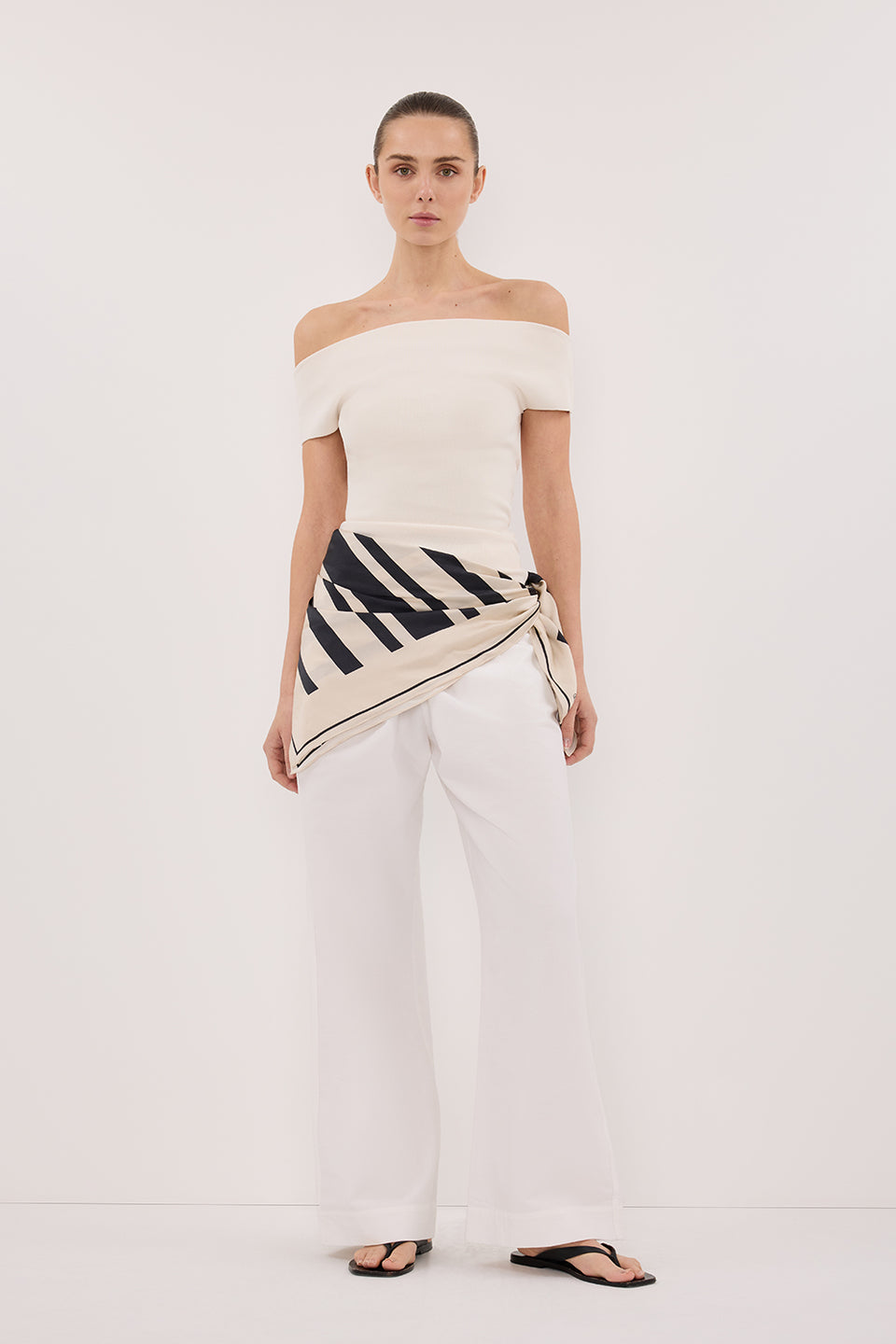 ASTRID PLASTER OFF SHOULDER KNIT TOP Clothing DISSH Boutiques