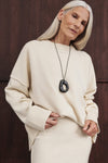 PAIGE CREAM WOOL KNIT JUMPER