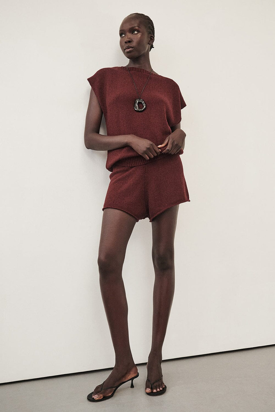 ASPEN SANGRIA KNIT SHORT Clothing DISSH Boutiques XS SANGRIA