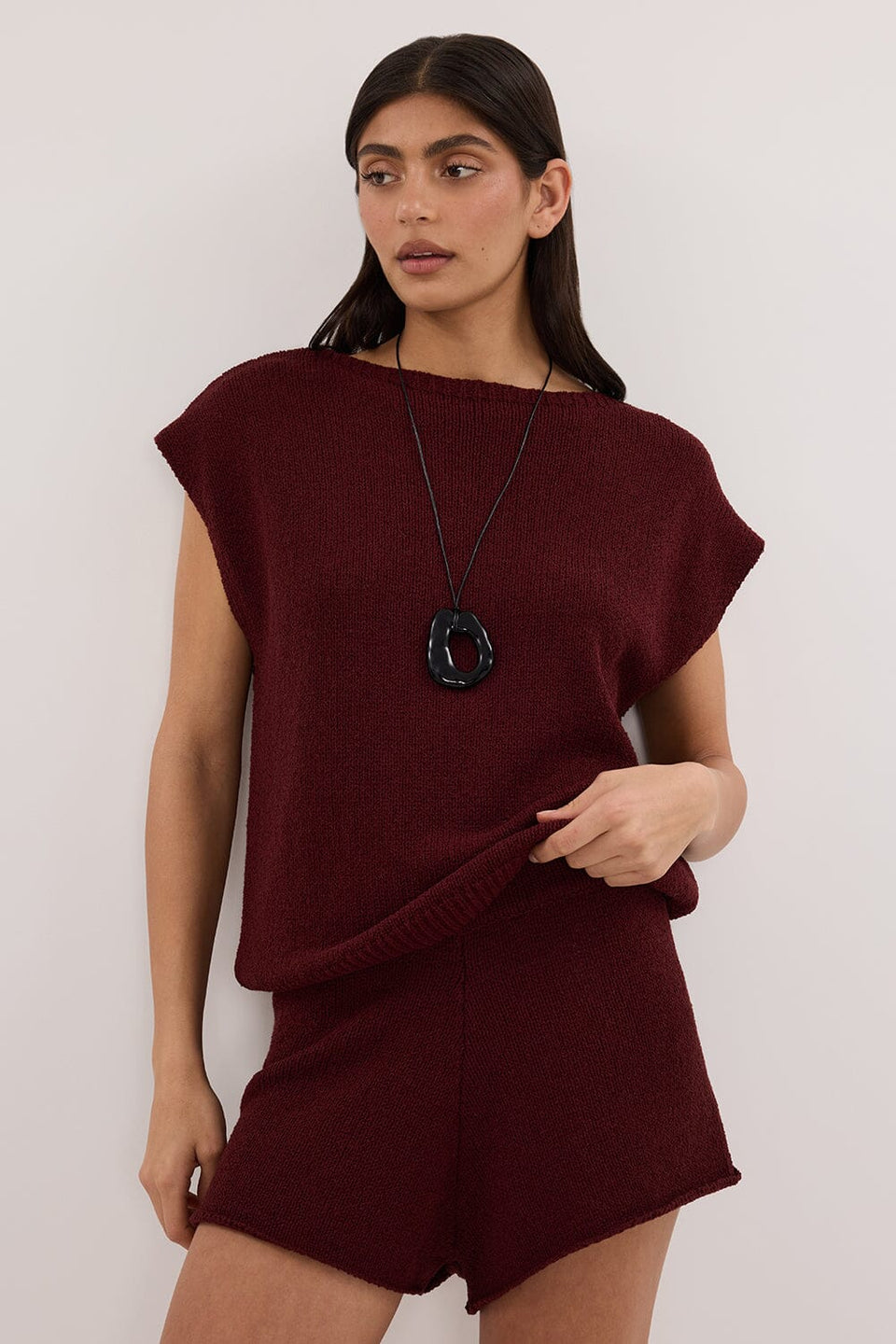 ASPEN SANGRIA KNIT SHORT Clothing DISSH Boutiques