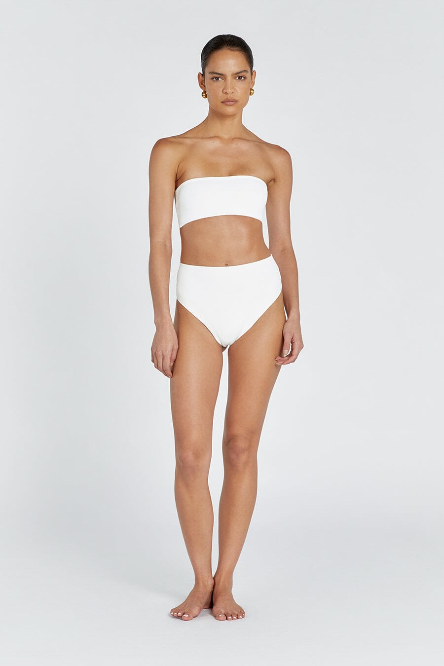 BASE OFF WHITE HIGH WAIST BRIEF Clothing DISSH Boutiques