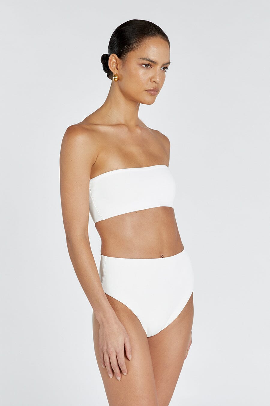 BASE OFF WHITE HIGH WAIST BRIEF Clothing DISSH Boutiques