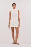 VERO OFF WHITE KNIT MINI DRESS