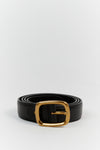 BRADFORD BLACK LEATHER BELT