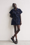 FELIX INDIGO DENIM CARGO SKORT
