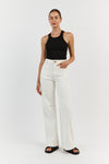 PERI OFF WHITE WIDE LEG DENIM JEAN