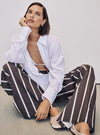 JOSIE WHITE LINEN LONG SLEEVE SHIRT