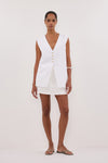 EVA OFF WHITE LINEN SKORT