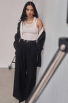 HARLEY BLACK WOOL BLEND PANT