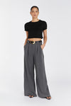 HARLEY CHARCOAL WOOL BLEND PANT