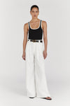 HARLEY WHITE WIDE LEG PANT