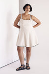 BECK NATURAL LINEN MINI DRESS