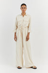 LARS CREAM TENCEL JUMPSUIT