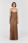 MYA COCO SATIN SLIP MAXI DRESS