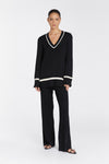 ELSIE BLACK KNIT JUMPER
