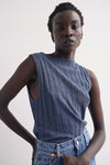 GOLDIE INDIGO MARLE BOAT NECK TANK