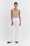 BILLIE BUTTER STRIPE KNIT TANK