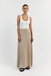 OPHELIA STONE CROCHET MIDI SKIRT