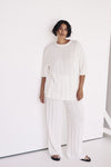 EMERY OFF WHITE WIDE LEG PANT