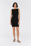 SIENNA BLACK KNIT MINI DRESS