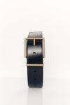 HUDSON BLACK LEATHER BELT