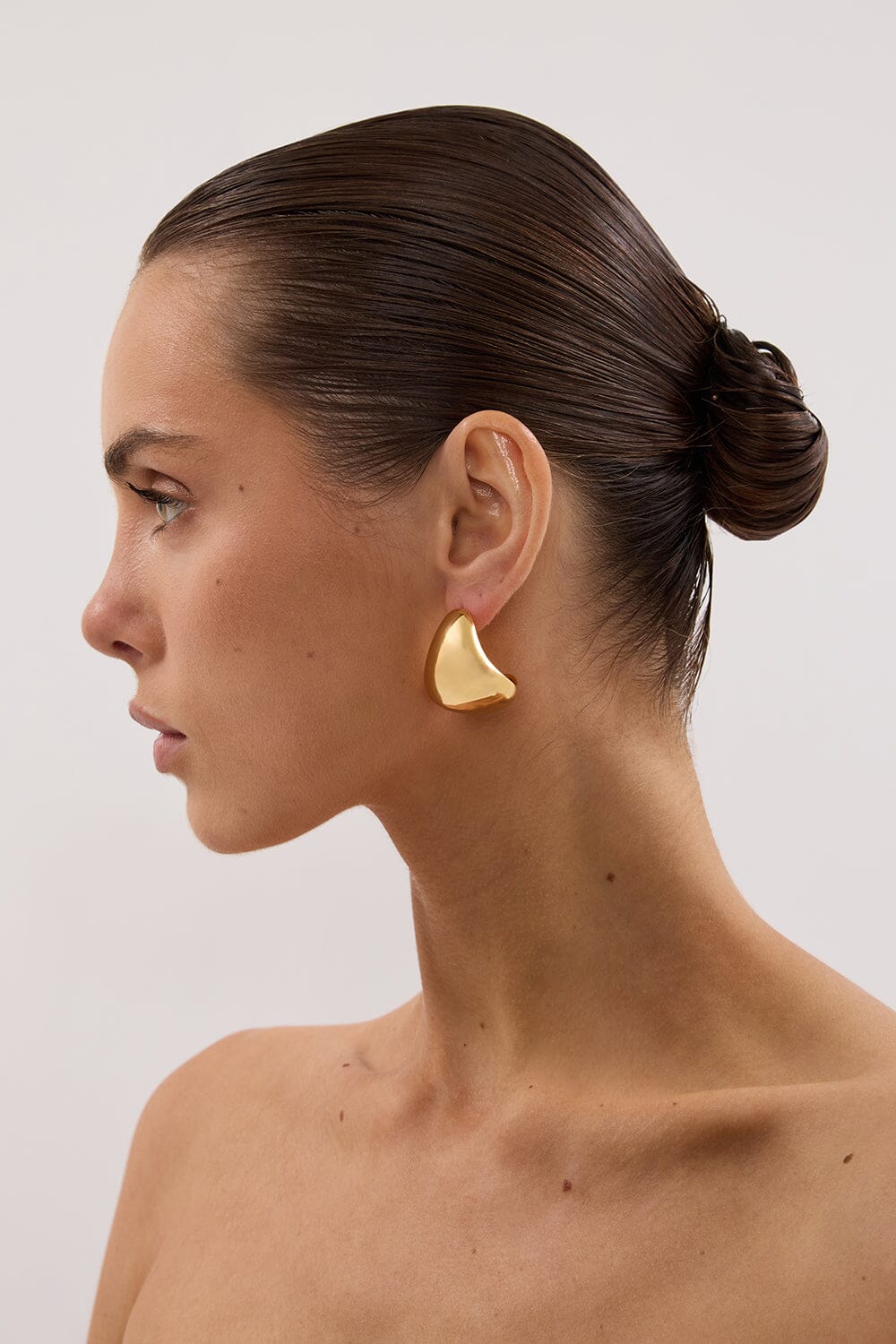 ANNA ROSSI THE ARCH EARRING GOLD Accessories DISSH Boutiques 