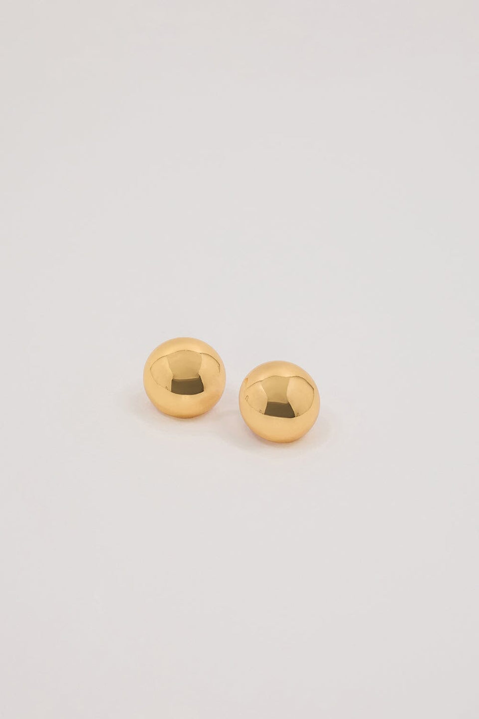ANNA ROSSI DOMED GOLD EARRING Accessories DISSH Boutiques 