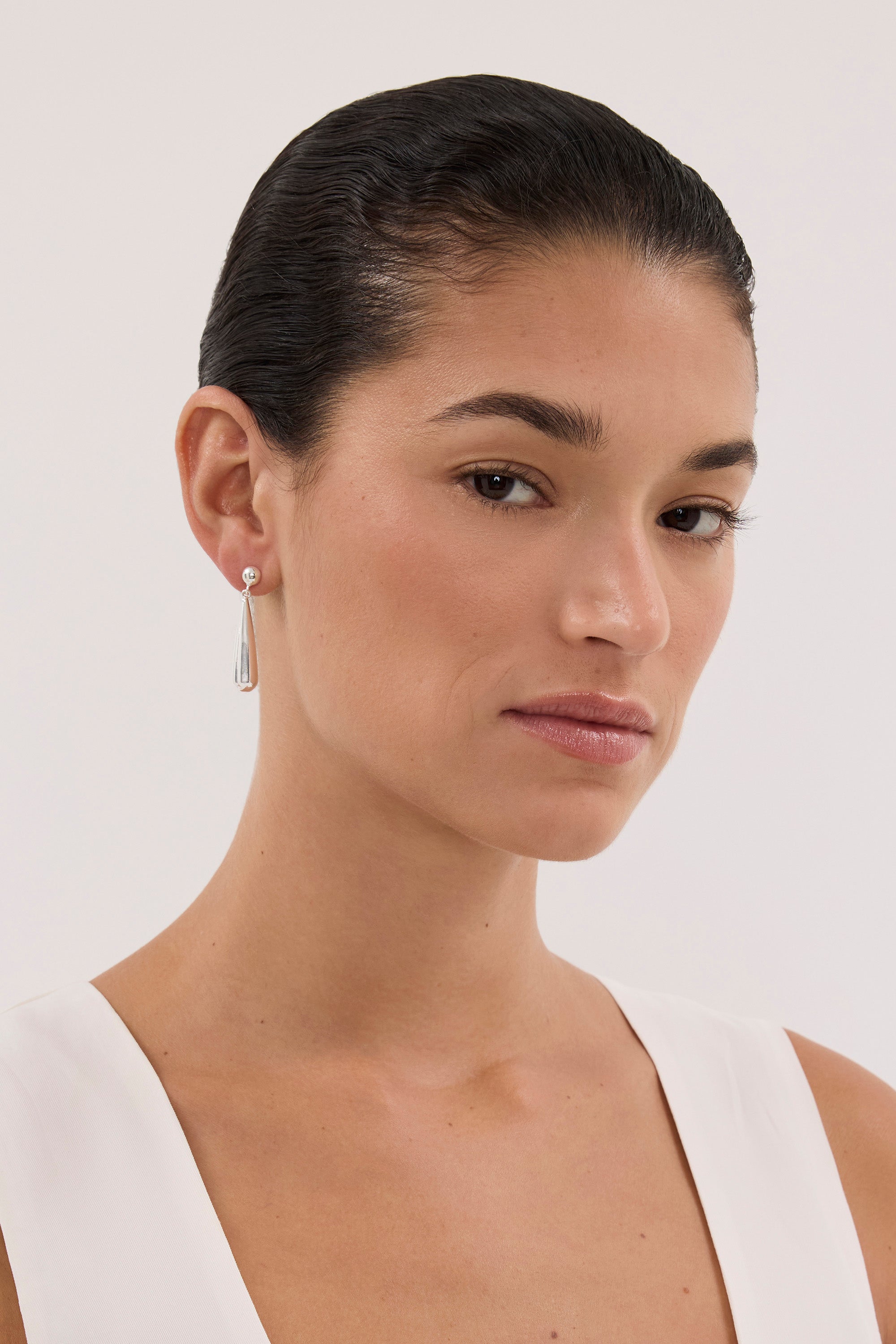 ANNA ROSSI DROP EARRING LIGHT SILVER