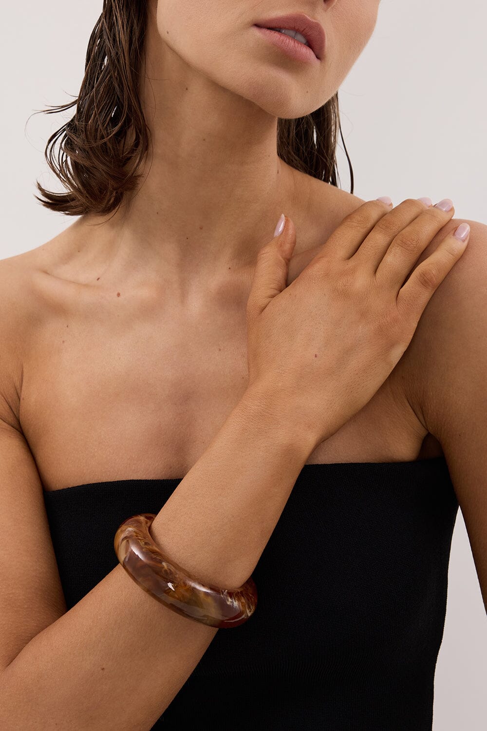 ANNA ROSSI HERE FOR IT LATTE BANGLE Accessories DISSH Boutiques 