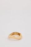 ANNA ROSSI MEDIUM WARPED BANGLE GOLD