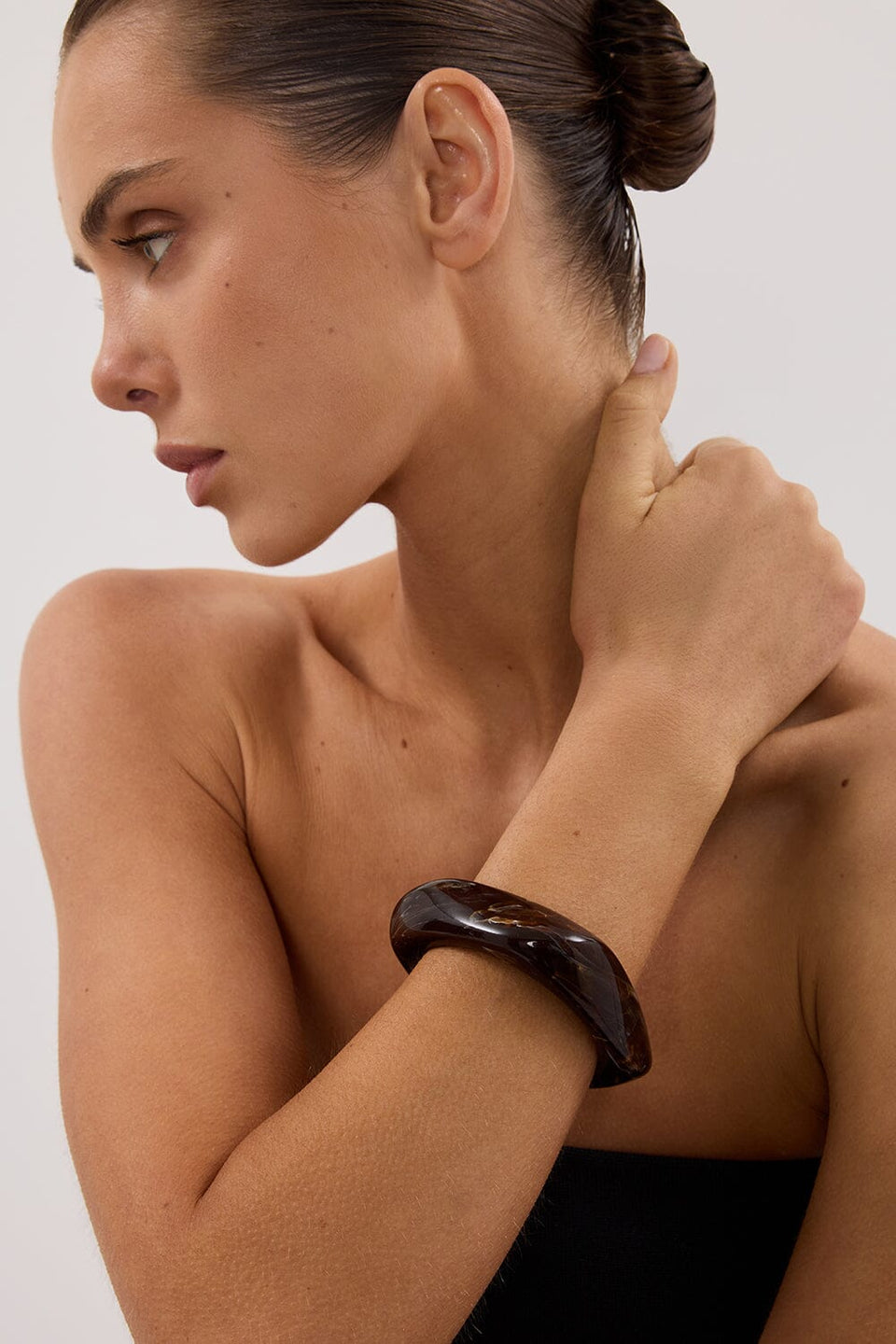 ANNA ROSSI NEED IT NOW BANGLE DARK CHOC Accessories DISSH Boutiques 