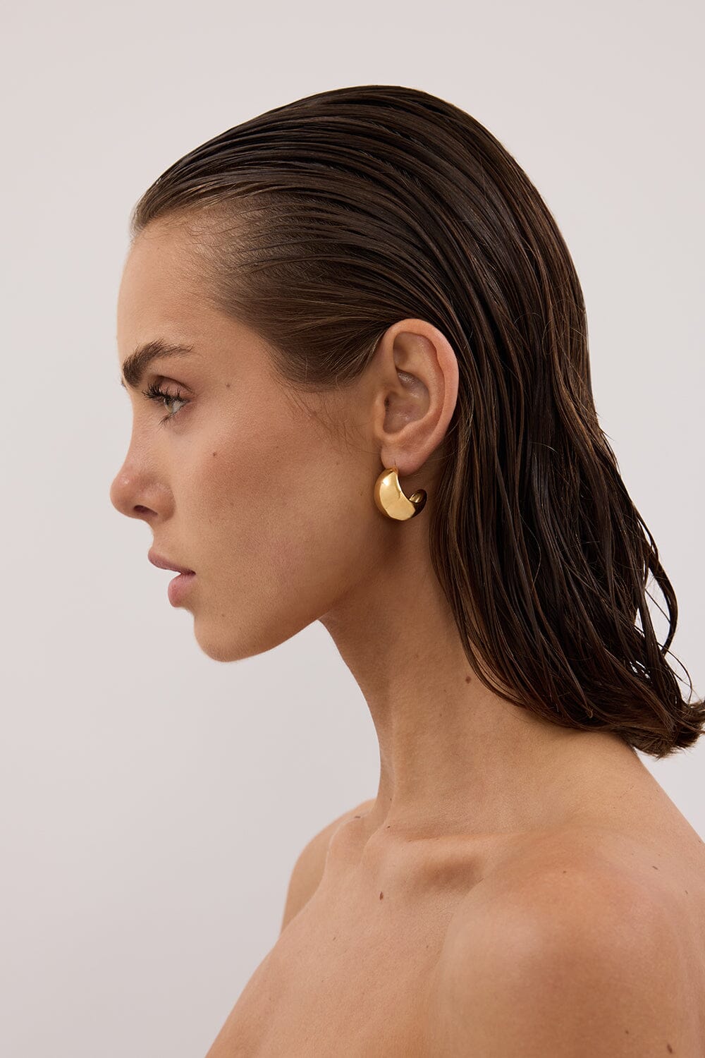 ANNA ROSSI POOLSIDE GOLD HOOP Accessories DISSH Boutiques 
