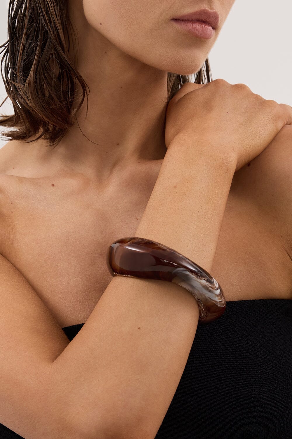 ANNA ROSSI TAKE IT AWAY CACAO BANGLE Accessories DISSH Boutiques 