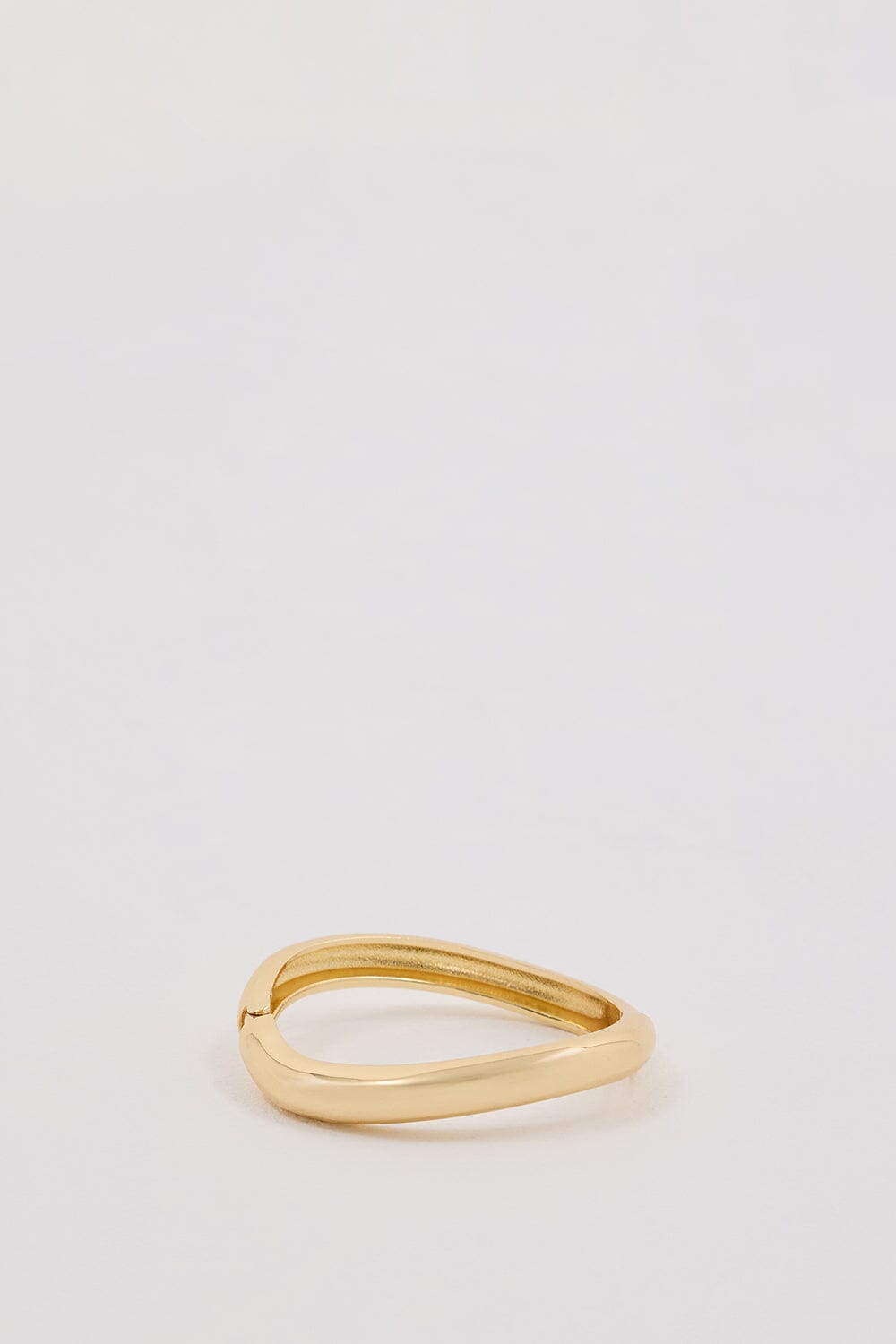 ANNA ROSSI THIN WARPED BANGLE GOLD Accessories DISSH Boutiques O/S GOLD 