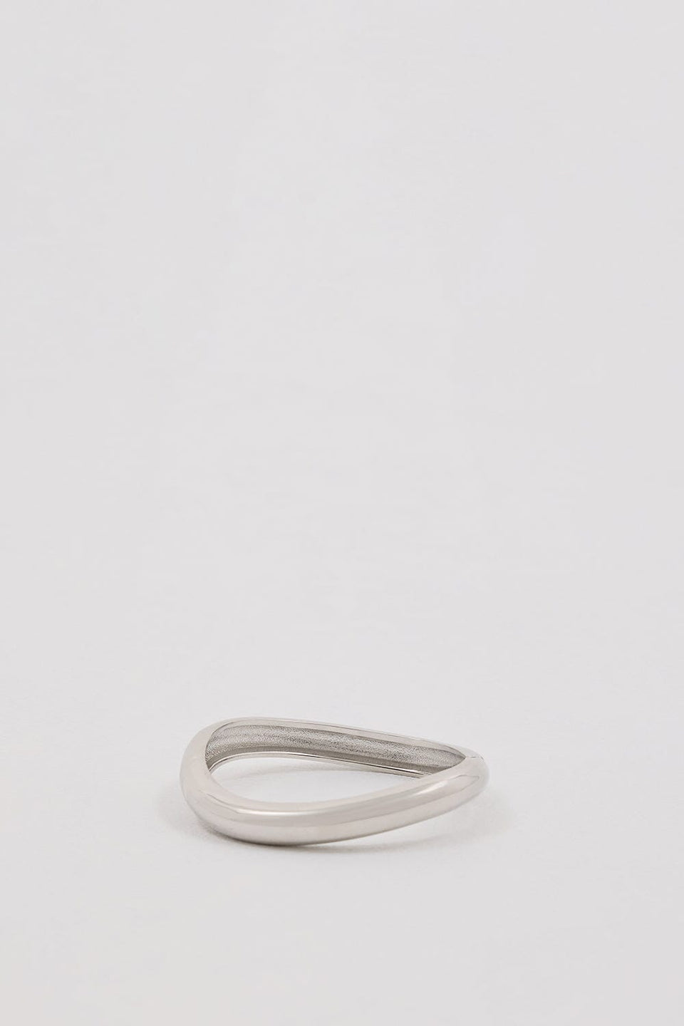 ANNA ROSSI THIN WARPED BANGLE SILVER Accessories DISSH Boutiques O/S SILVER 