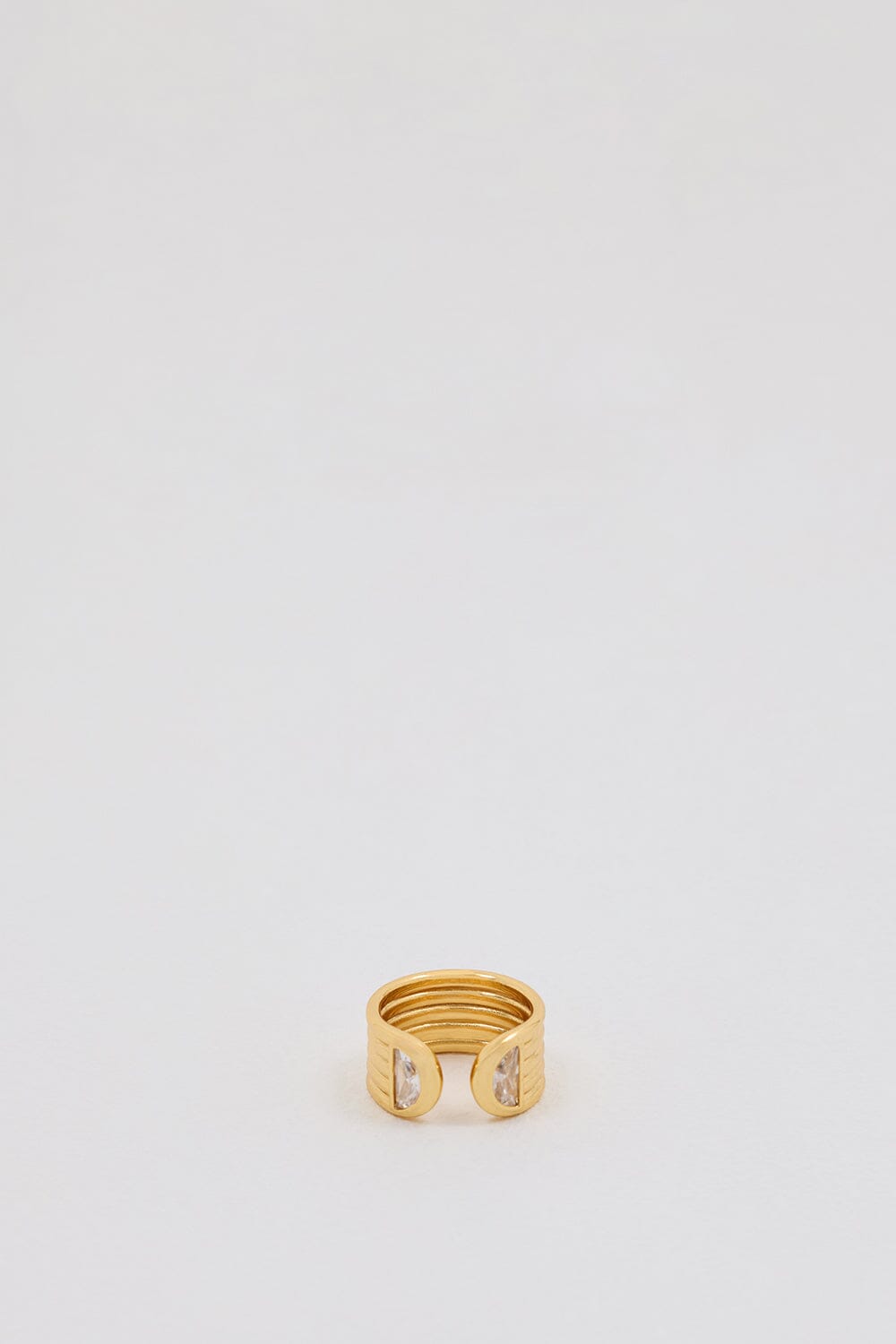 AMBER SCEATS PLUMERIA RING Accessories DISSH Boutiques O/S GOLD 
