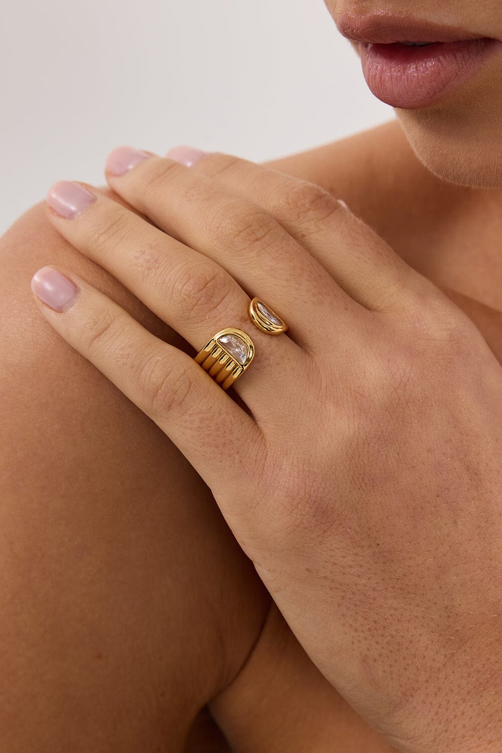AMBER SCEATS PLUMERIA RING Accessories DISSH Boutiques 